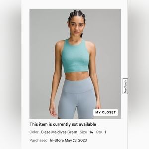 Wunder Train Longline BraMedium Support, C/D Cup Size 14 Blaze Maldives green